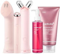 medicube Pink 3-in-1 Device & Skincare Set: Mini Booster Pro Plus Full Set, PDRN Jelly to Foam Cleanser and PDRN Booster Gel | Cleanse, Boost & Clear Pores for Radiant, Smooth Skin | Korean Device
