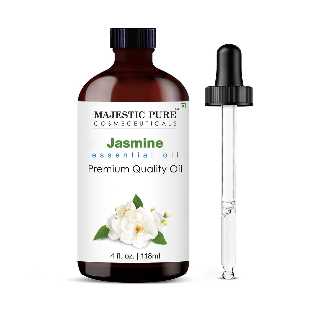 Majestic Pure Essential Oil with Glass Dropper - 100% Pure and Natural - Essential Oils for Diffuser, Aromatherapy, Soap and Candle Making, Lavender Essential Oil, Lavender Oil, 4 Fl Oz