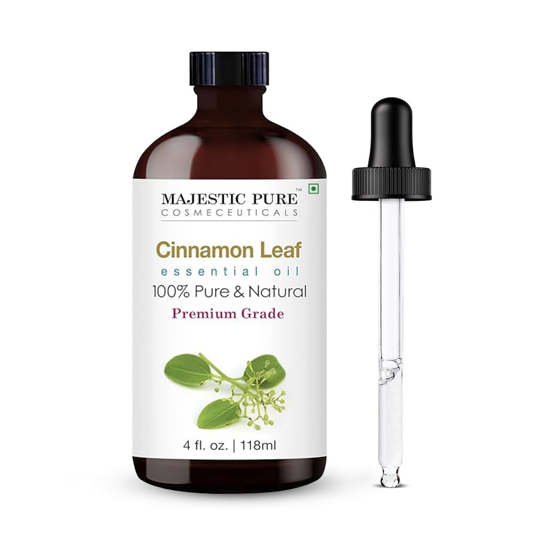 Majestic Pure Essential Oil with Glass Dropper - 100% Pure and Natural - Essential Oils for Diffuser, Aromatherapy, Soap and Candle Making, Lavender Essential Oil, Lavender Oil, 4 Fl Oz