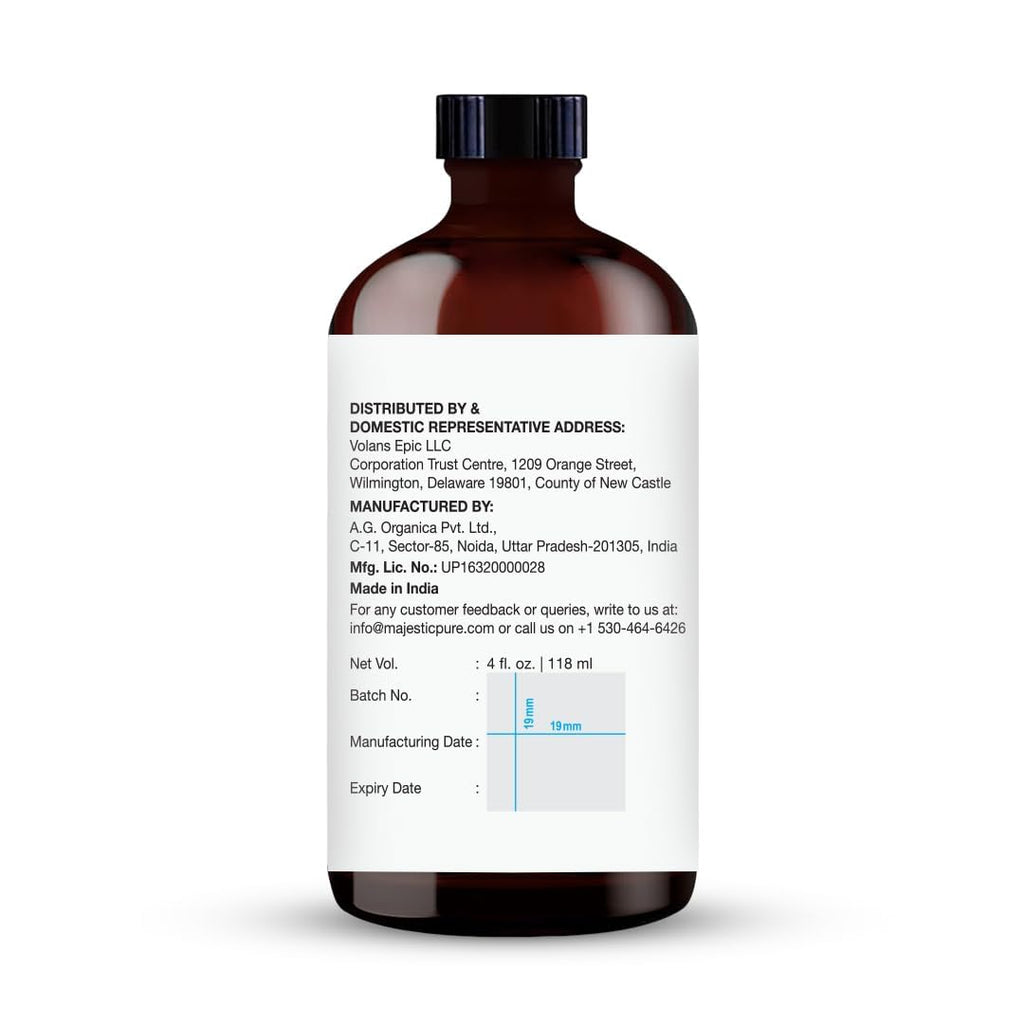 Majestic Pure Essential Oil with Glass Dropper - 100% Pure and Natural - Essential Oils for Diffuser, Aromatherapy, Soap and Candle Making, Lavender Essential Oil, Lavender Oil, 4 Fl Oz