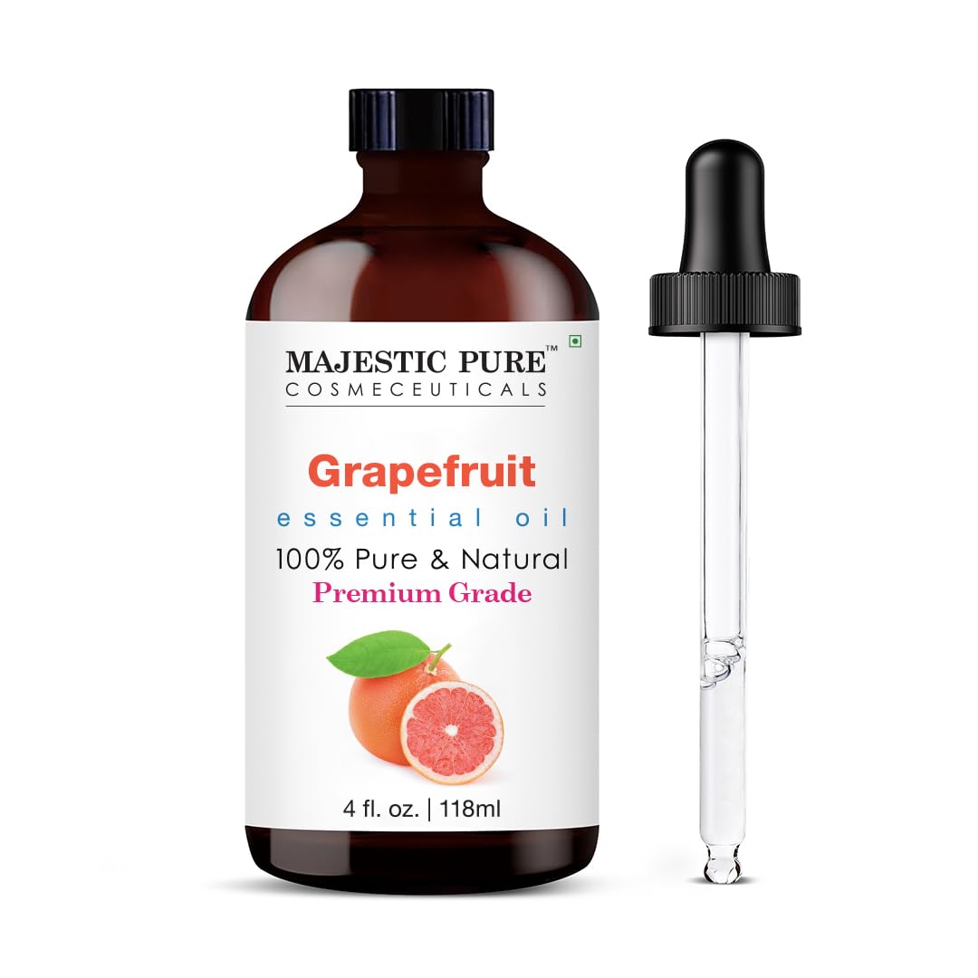 Majestic Pure Essential Oil with Glass Dropper - 100% Pure and Natural - Essential Oils for Diffuser, Aromatherapy, Soap and Candle Making, Lavender Essential Oil, Lavender Oil, 4 Fl Oz
