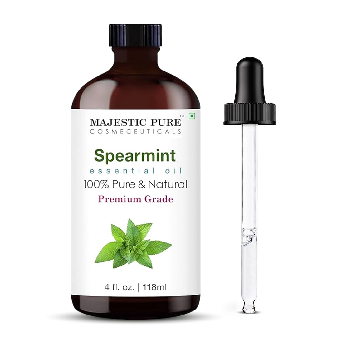Majestic Pure Essential Oil with Glass Dropper - 100% Pure and Natural - Essential Oils for Diffuser, Aromatherapy, Soap and Candle Making, Lavender Essential Oil, Lavender Oil, 4 Fl Oz