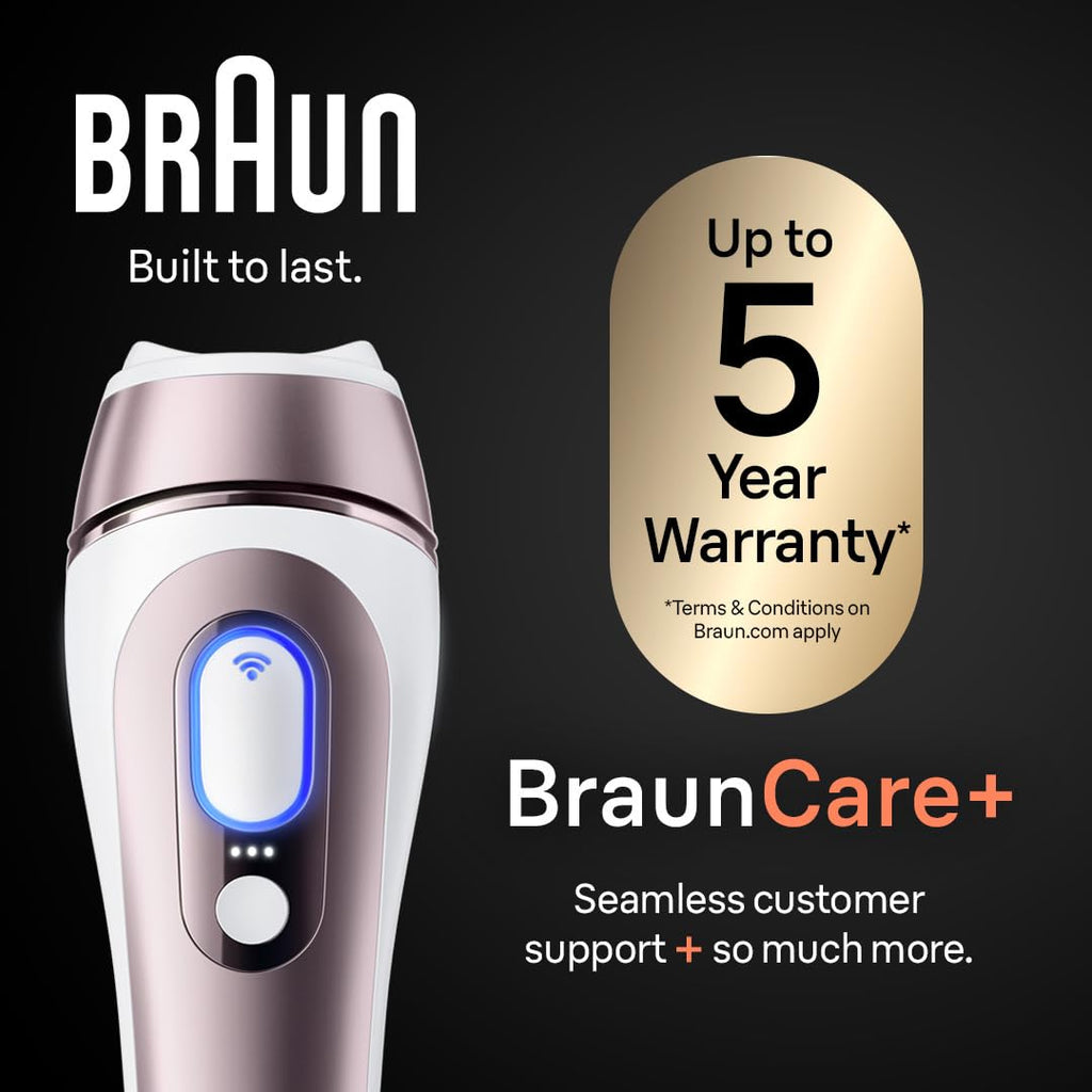 Braun Smart IPL Hair Removal Device – Skin i·Expert Pro 7, 4 Heads, Permanent Reduction for Women & Men