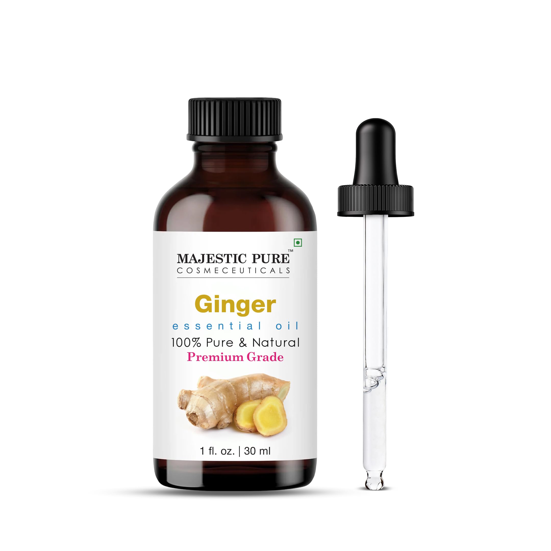 Majestic Pure Essential Oil with Glass Dropper - 100% Pure and Natural - Essential Oils for Diffuser, Aromatherapy, Soap and Candle Making, Lavender Essential Oil, Lavender Oil, 4 Fl Oz