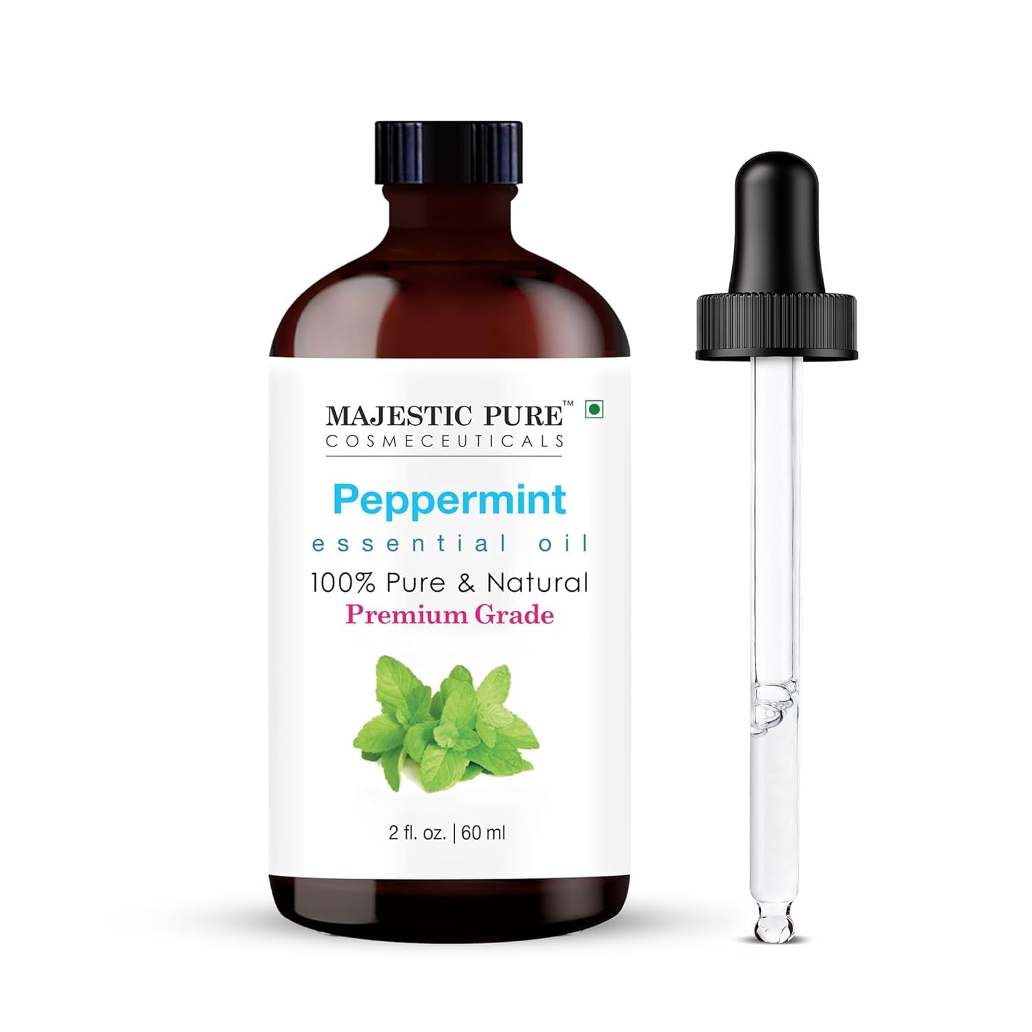 Majestic Pure Essential Oil with Glass Dropper - 100% Pure and Natural - Essential Oils for Diffuser, Aromatherapy, Soap and Candle Making, Lavender Essential Oil, Lavender Oil, 4 Fl Oz