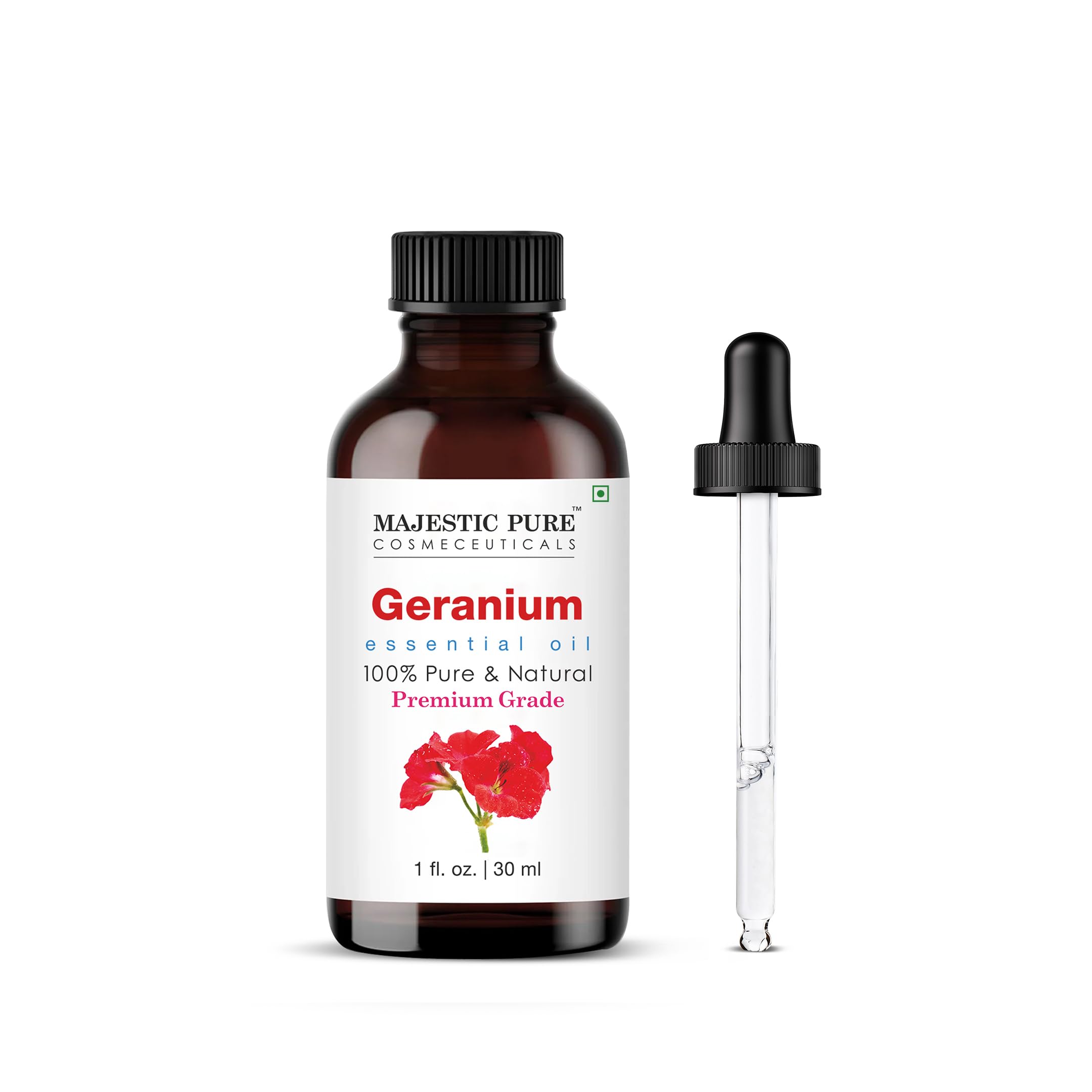 Majestic Pure Essential Oil with Glass Dropper - 100% Pure and Natural - Essential Oils for Diffuser, Aromatherapy, Soap and Candle Making, Lavender Essential Oil, Lavender Oil, 4 Fl Oz