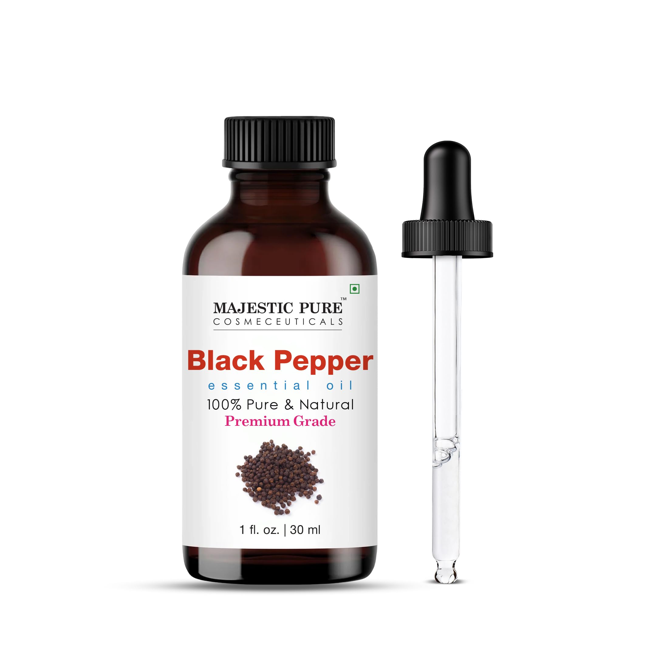 Majestic Pure Essential Oil with Glass Dropper - 100% Pure and Natural - Essential Oils for Diffuser, Aromatherapy, Soap and Candle Making, Lavender Essential Oil, Lavender Oil, 4 Fl Oz