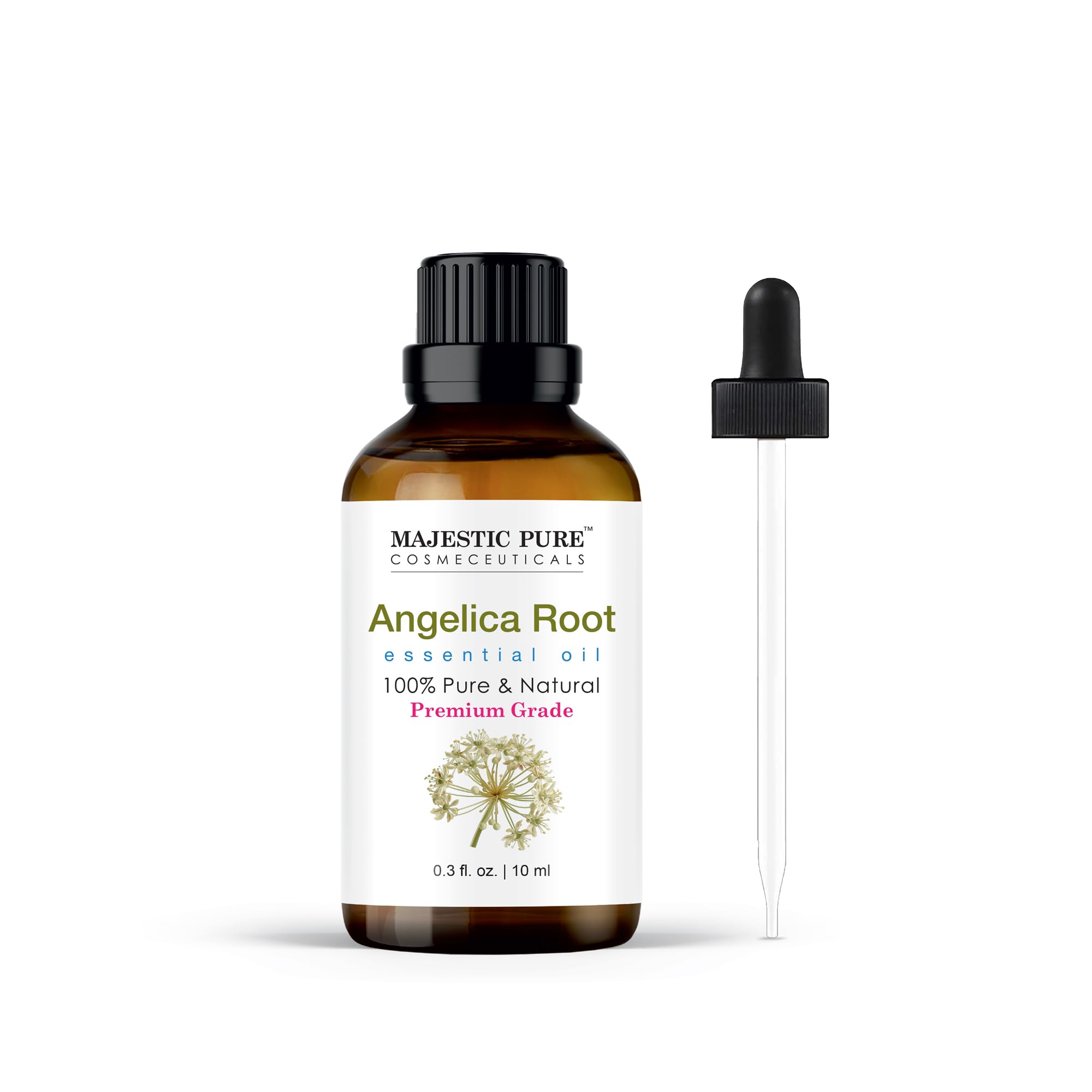 Majestic Pure Essential Oil with Glass Dropper - 100% Pure and Natural - Essential Oils for Diffuser, Aromatherapy, Soap and Candle Making, Lavender Essential Oil, Lavender Oil, 4 Fl Oz