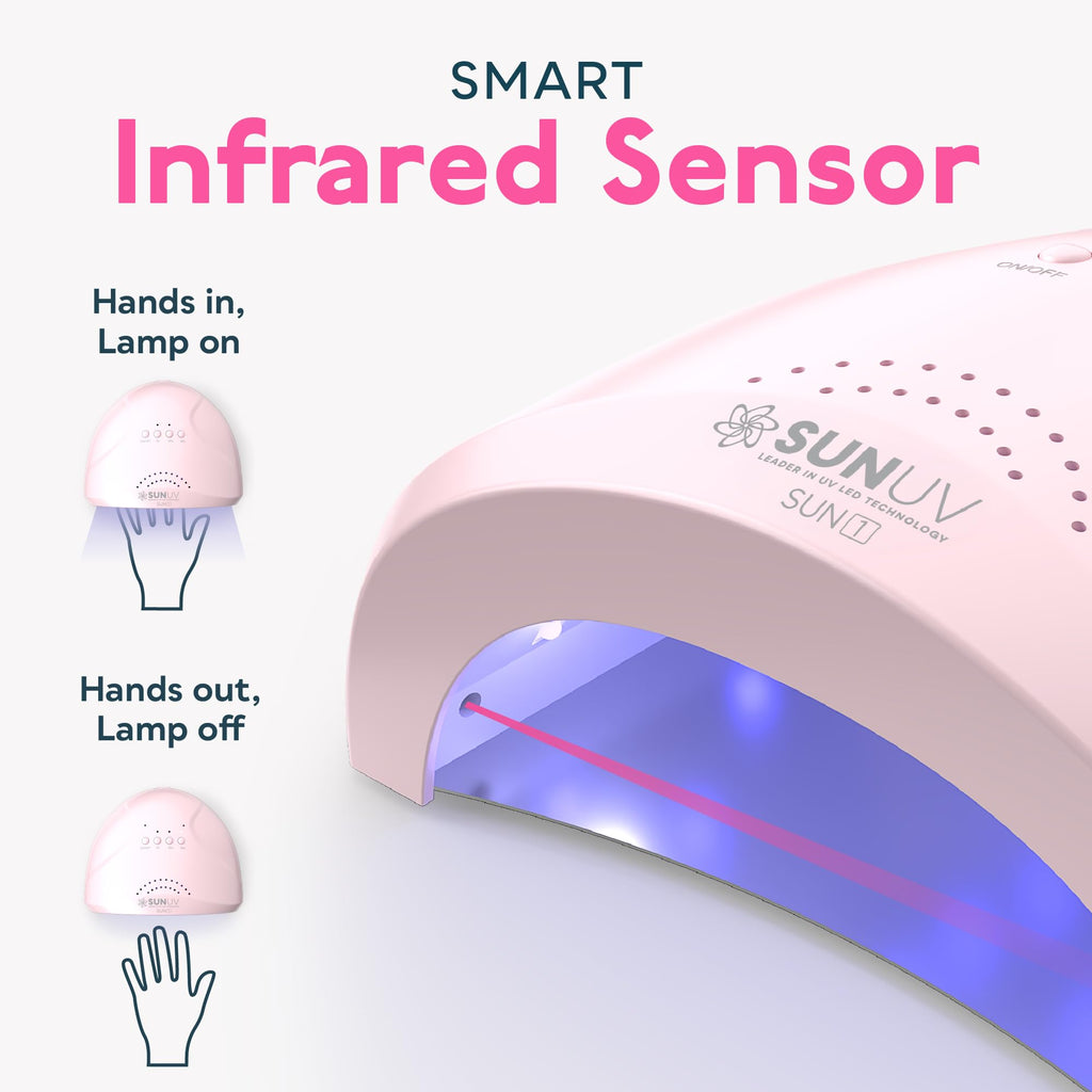 SUNUV UV LED Nail Lamp, Gel Light for Nail Polish UV Dryer with 3 Timers SUNone White