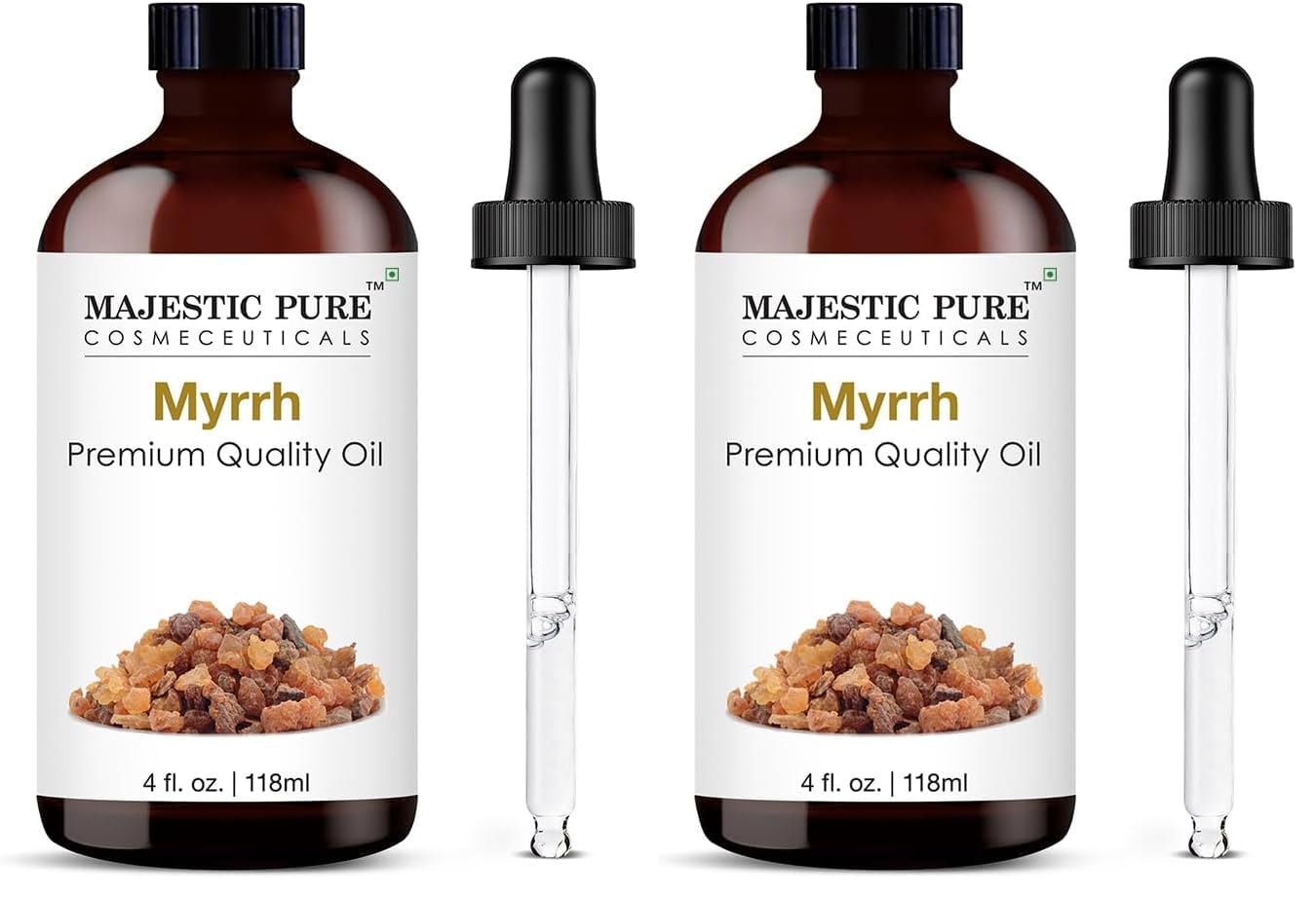 Majestic Pure Essential Oil with Glass Dropper - 100% Pure and Natural - Essential Oils for Diffuser, Aromatherapy, Soap and Candle Making, Lavender Essential Oil, Lavender Oil, 4 Fl Oz