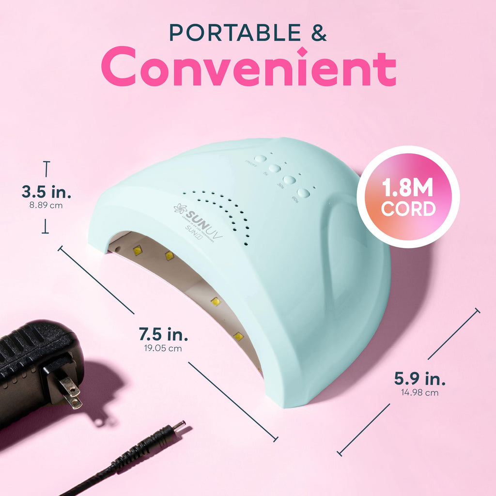 SUNUV UV LED Nail Lamp, Gel Light for Nail Polish UV Dryer with 3 Timers SUNone White
