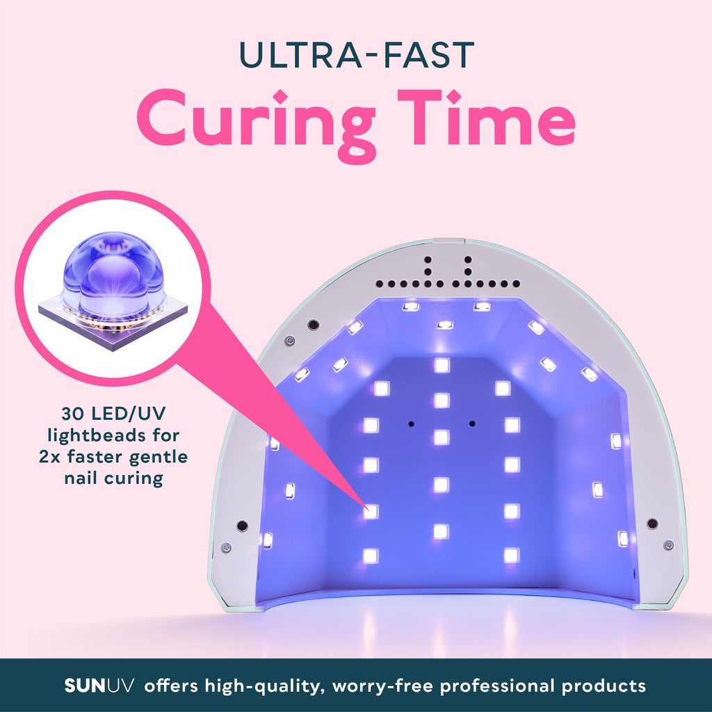 SUNUV UV LED Nail Lamp, Gel Light for Nail Polish UV Dryer with 3 Timers SUNone White