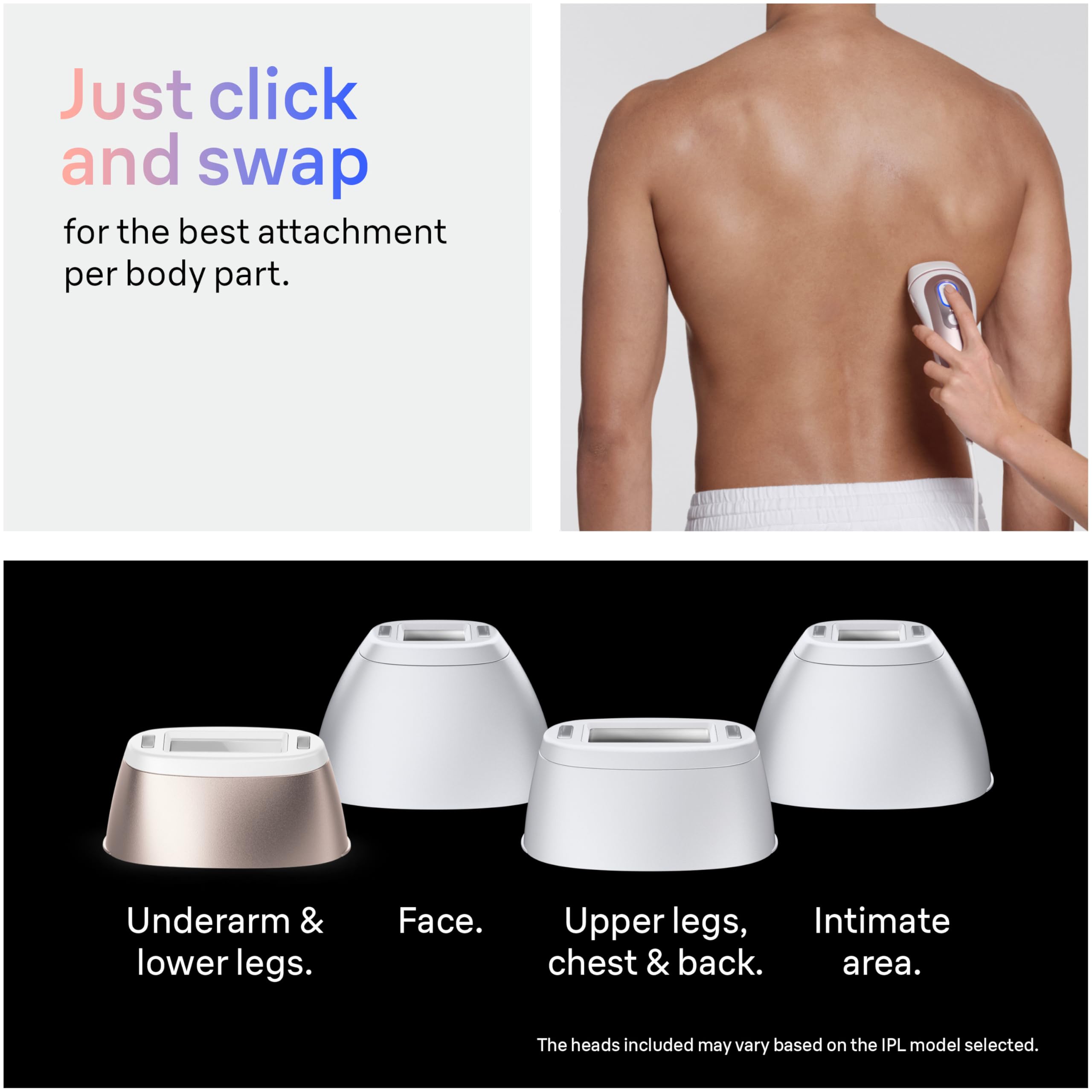 Braun Smart IPL Hair Removal Device – Skin i·Expert Pro 7, 4 Heads, Permanent Reduction for Women & Men