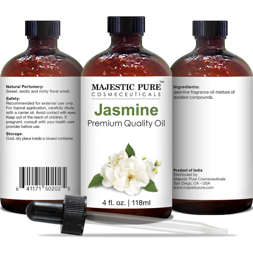 Majestic Pure Essential Oil with Glass Dropper - 100% Pure and Natural - Essential Oils for Diffuser, Aromatherapy, Soap and Candle Making, Lavender Essential Oil, Lavender Oil, 4 Fl Oz