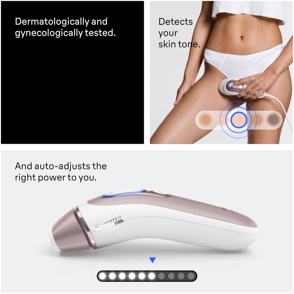 Braun Smart IPL Hair Removal Device – Skin i·Expert Pro 7, 4 Heads, Permanent Reduction for Women & Men