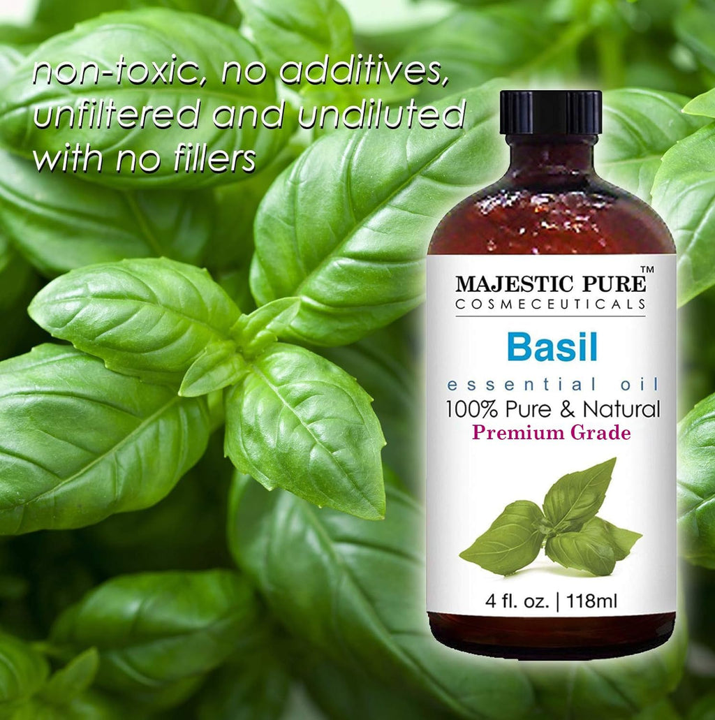 Majestic Pure Essential Oil with Glass Dropper - 100% Pure and Natural - Essential Oils for Diffuser, Aromatherapy, Soap and Candle Making, Lavender Essential Oil, Lavender Oil, 4 Fl Oz