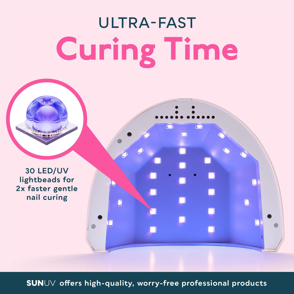SUNUV UV LED Nail Lamp, Gel Light for Nail Polish UV Dryer with 3 Timers SUNone White