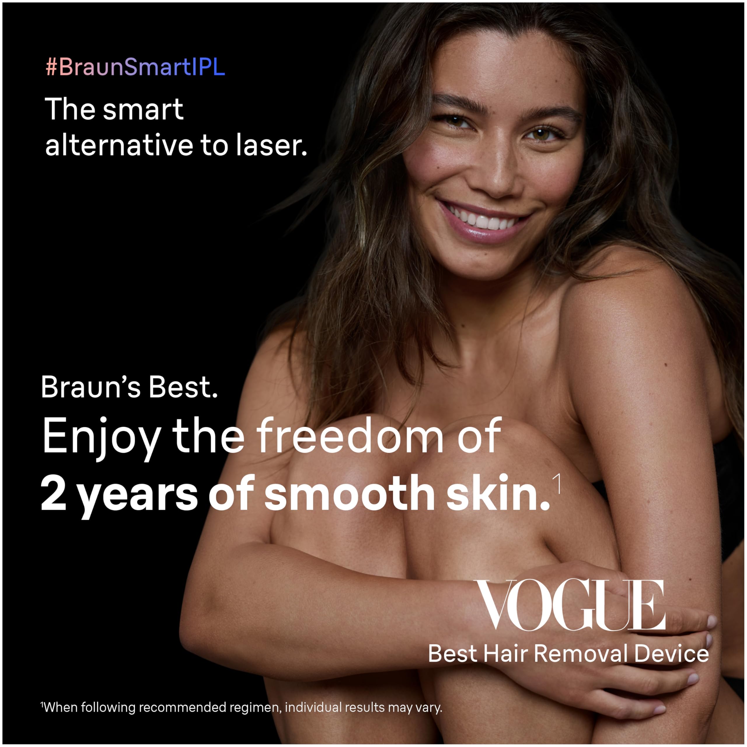 Braun Smart IPL Hair Removal Device – Skin i·Expert Pro 7, 4 Heads, Permanent Reduction for Women & Men